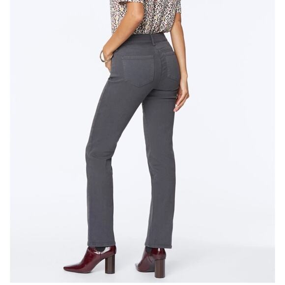 NYDJ Women's Jeans Marilyn Straight Leg Size 6 Vintage Pewter Gray NWT - Picture 3 of 8